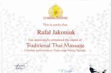 Dyplom tradycyjny masaż tajski